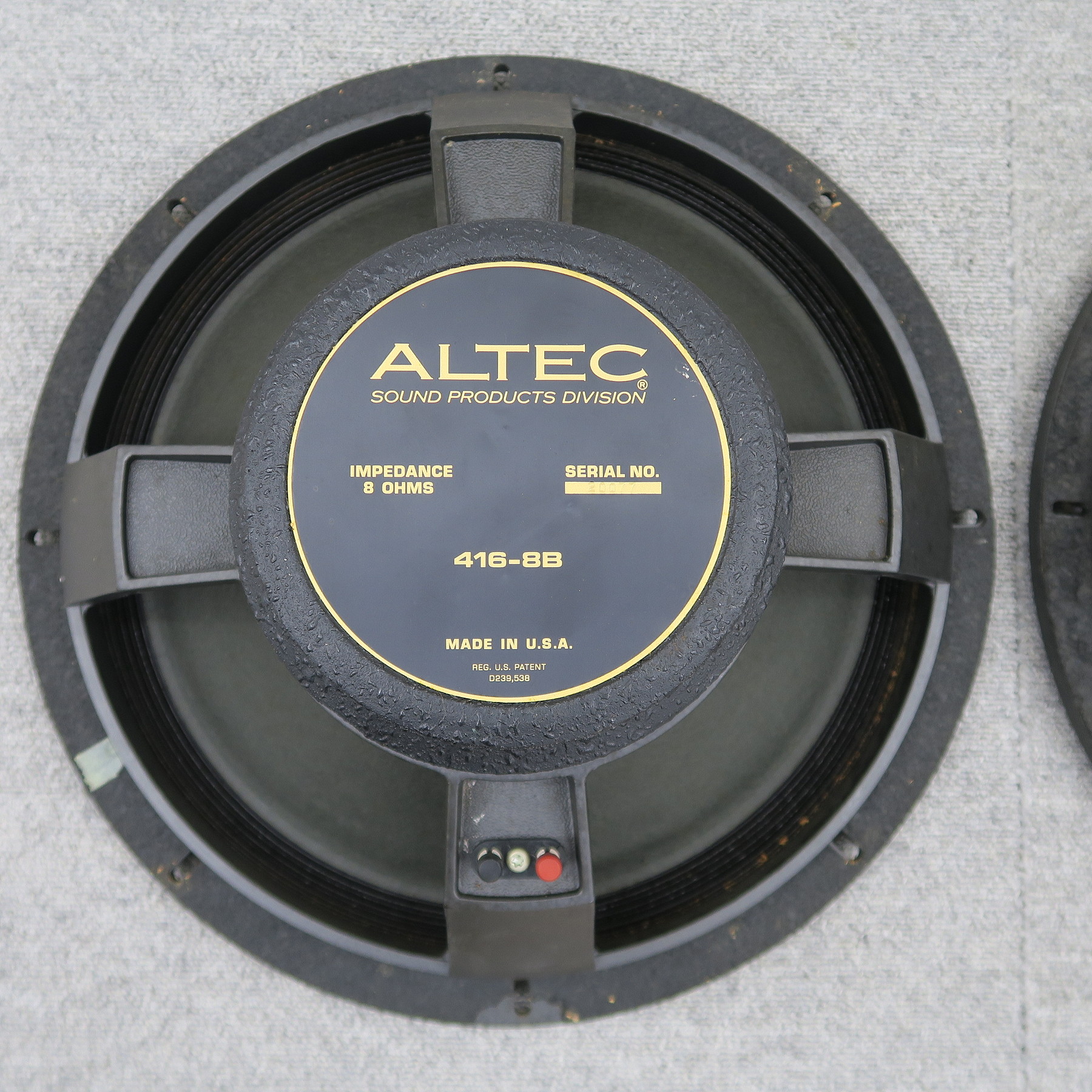 Bランク】ALTEC 416-8B ウーファーユニット アルテック @56033 / 中古