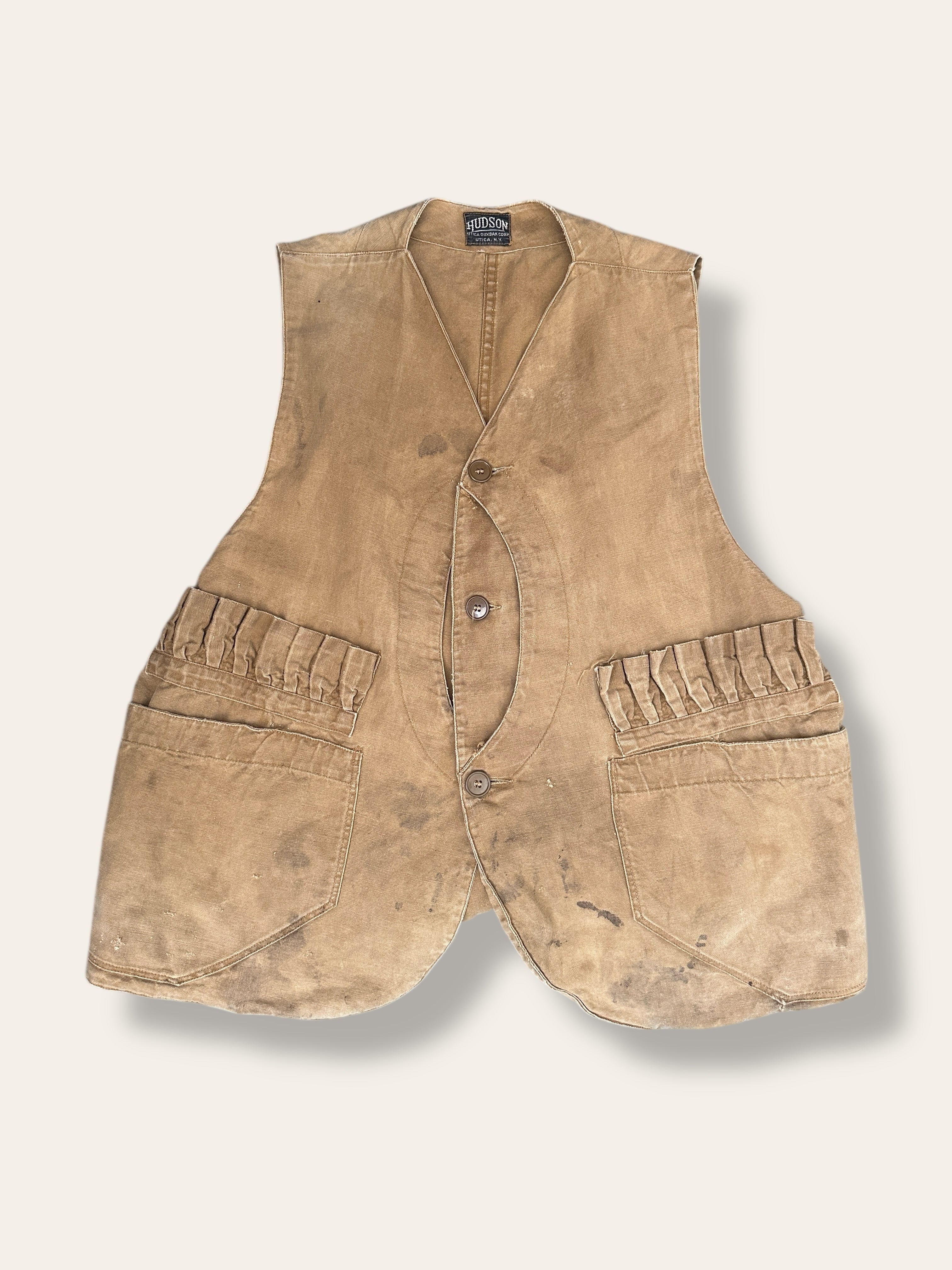 Vintage 1930's Hudson Duxbak Half Moon Hunting Vest – Afterlife