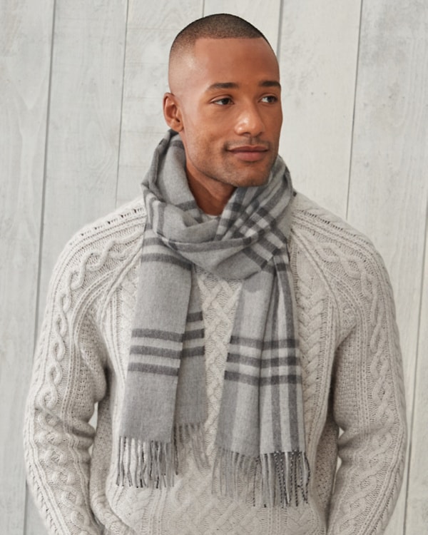Men's Alpaca Scarf | Garnet Hill
