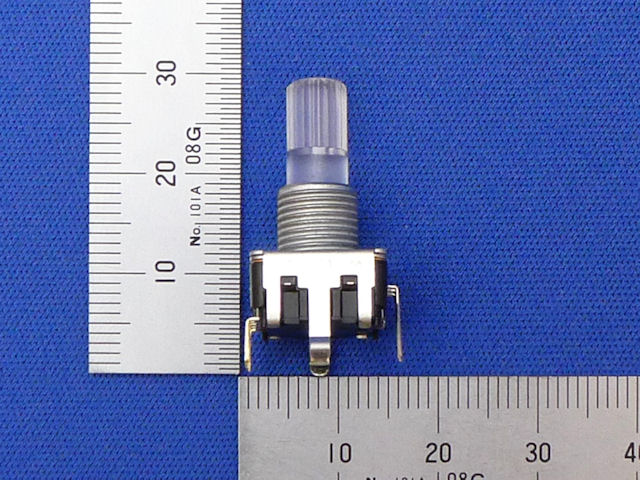 フルカラーRGBLED付スイッチ付ロータリーエンコーダー ツマミ付セット