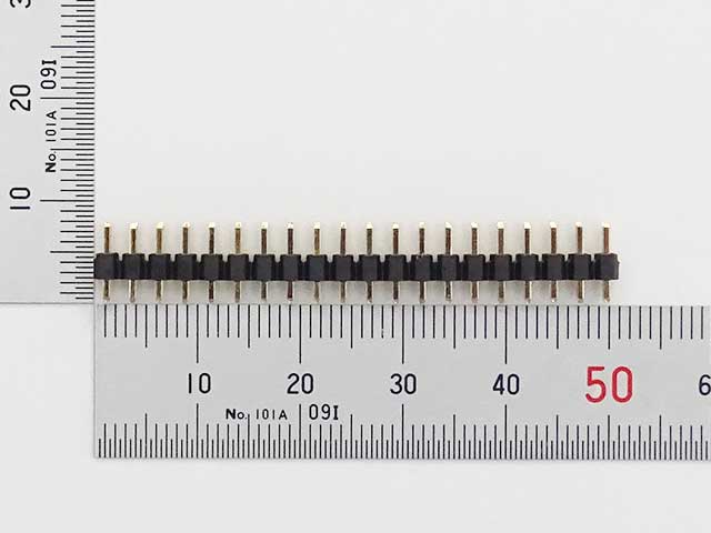 ロープロファイルピンヘッダー 2×20(40P) 7.7mm: ケーブル・コネクター