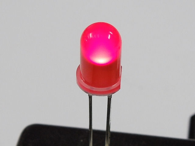 抵抗内蔵5mmLED 5V 赤色 640nm OSR6LU5B64A-5V: オプト