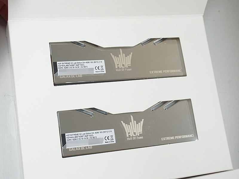 GALAXのOCメモリ「HOF EXTREME OC Lab Edition」が入荷、DDR4-4266 8GB