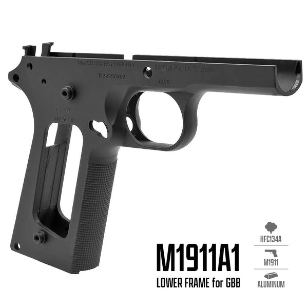 ARMY FORCE 製 】 GBB ガバメント 対応 メタルフレーム リアル刻印入り