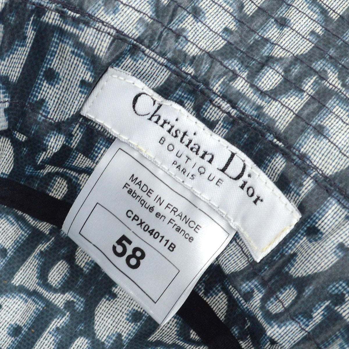 Christian Dior Trotter Bucket Hat Navy #58 – AMORE Vintage Tokyo