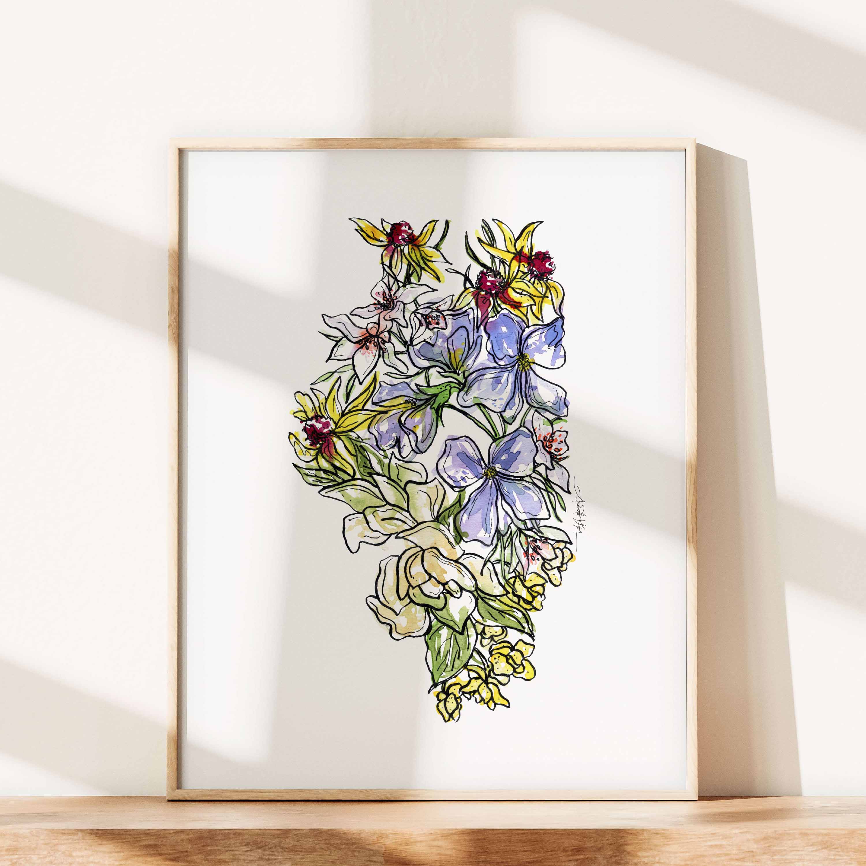 Illinois Wildflowers Fine Art Print – Amanda Klein