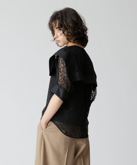 レーススクエアカラーブラウス|allureville OFFICIAL SITE / ONLINE