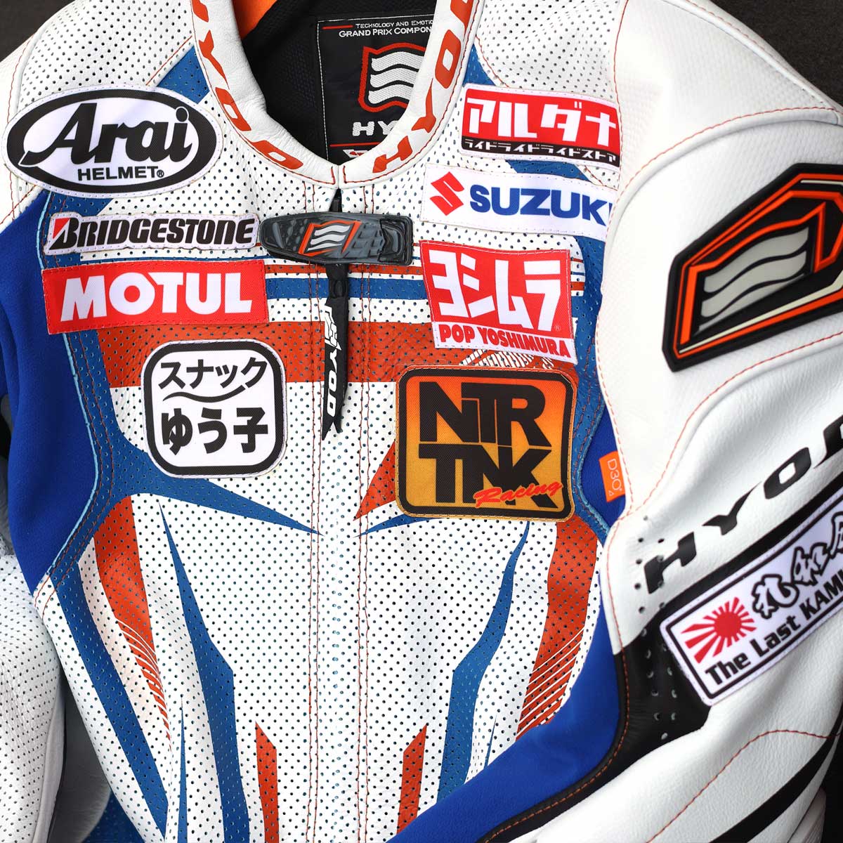 HYODオーダーメイドレーシングレザースーツ特別注文革ツナギ