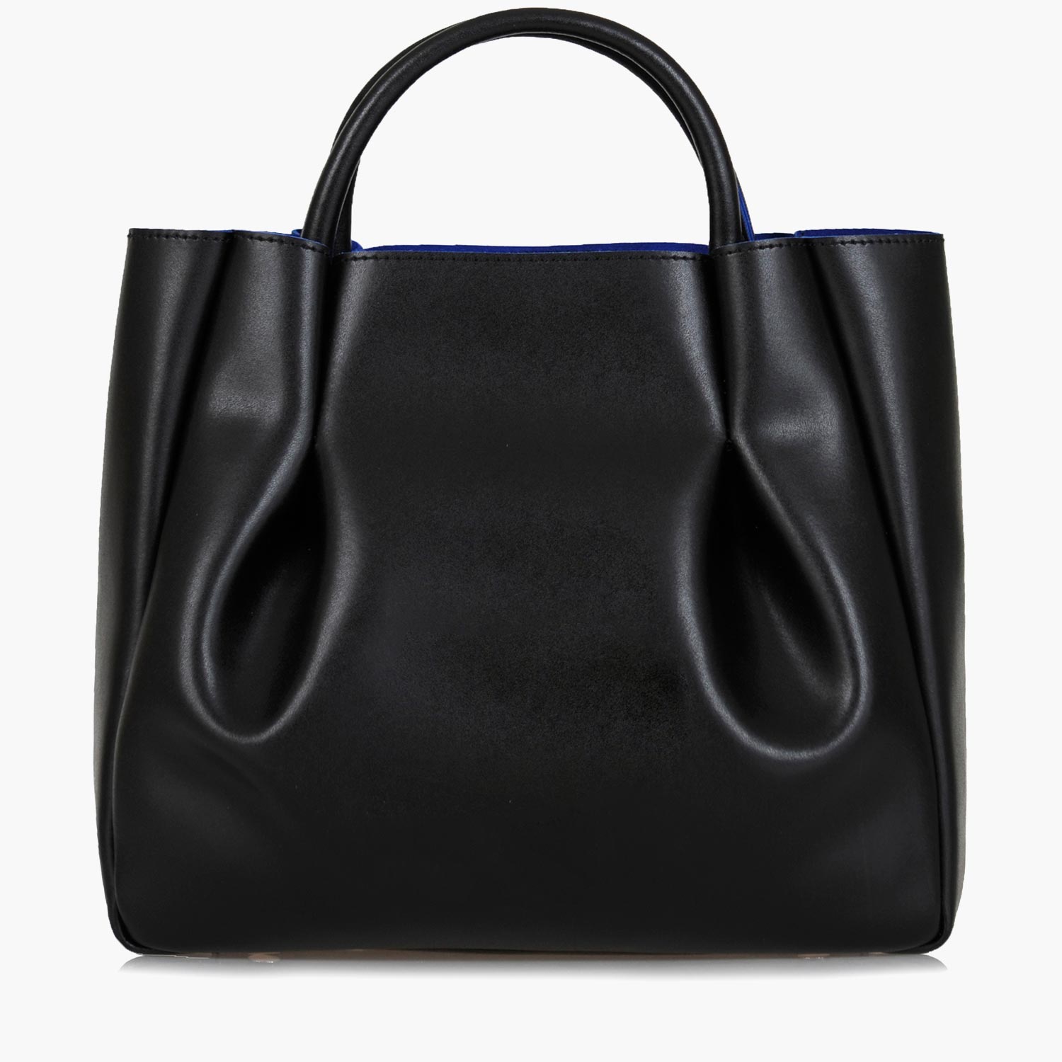 Amalfi Large Leather Tote Bag - Black — ALEXANDRA DE CURTIS