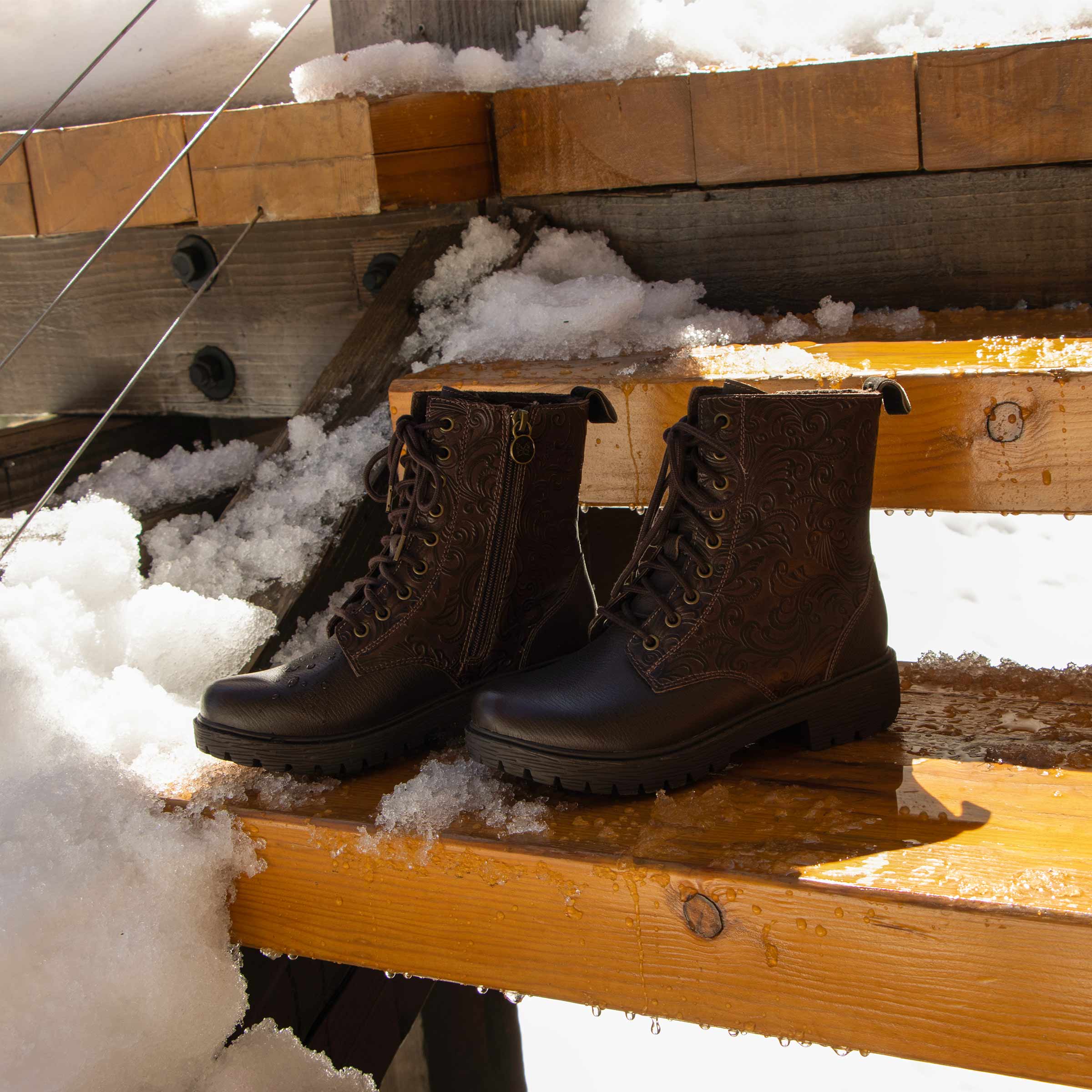 Ari Espresso Gale Boot - Alegria Shoes