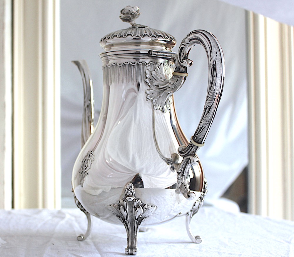 Sold : フレンチシルバー950コーヒーポット1840年代 | アリス