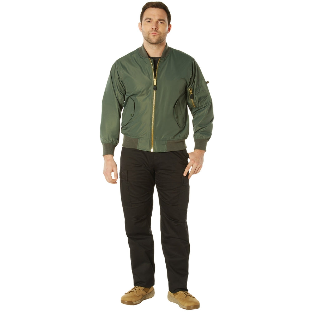Rothco Lightweight MA-1 Flight Jacket (Sage Green)