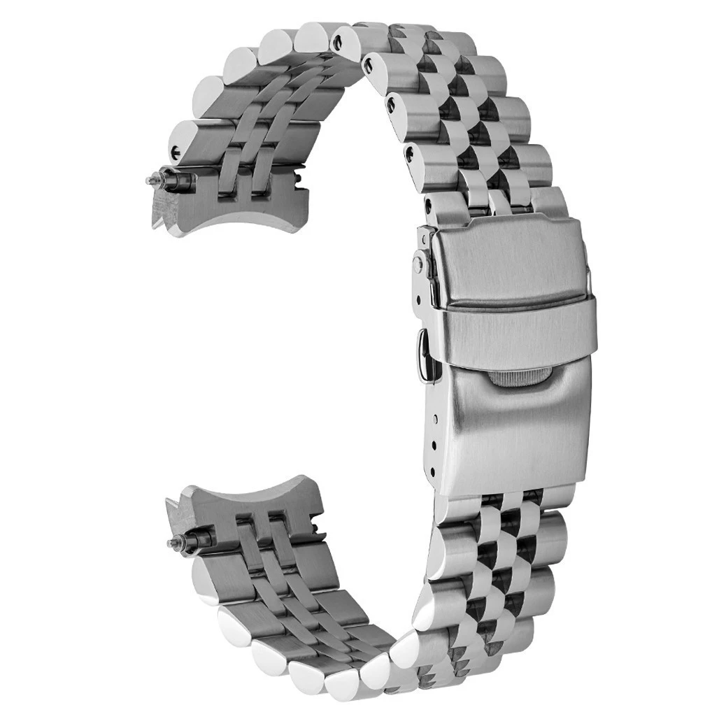Islander 18mm Brushed and Polished Solid-Link Bracelet for Citizen