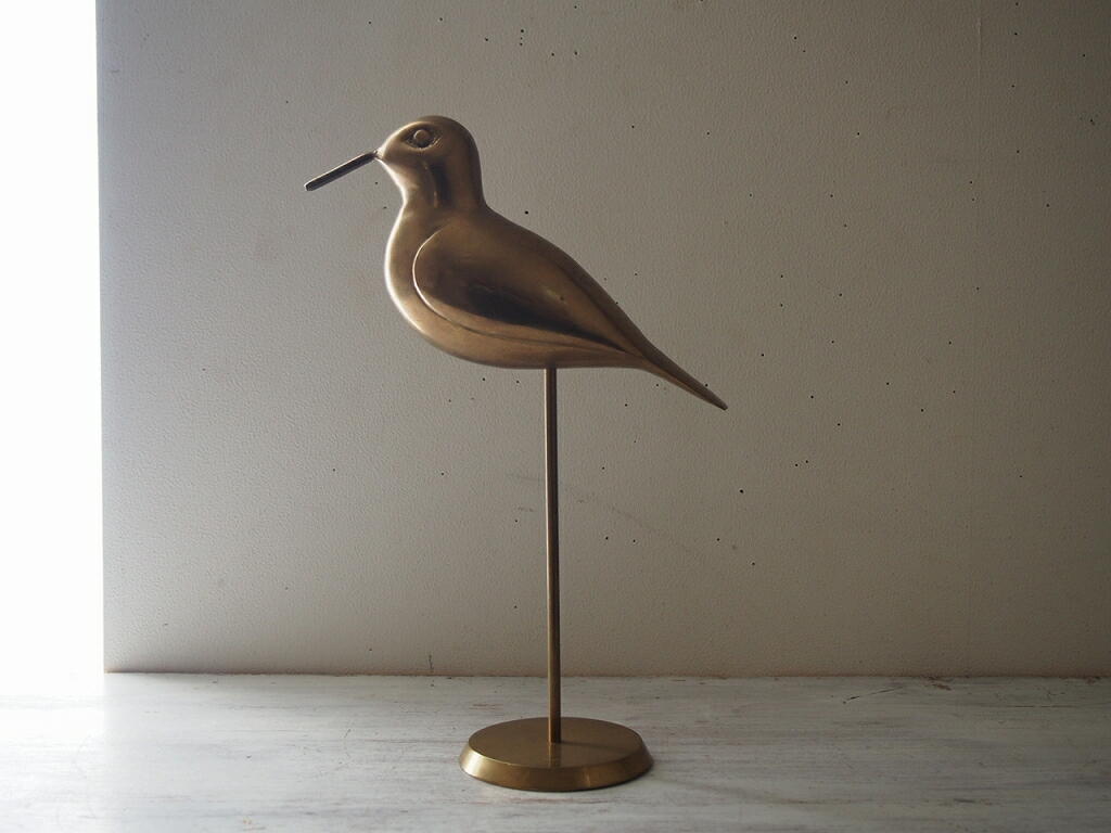 北欧ヴィンテージ雑貨 真鍮の鳥の置物 - a n t e n n a