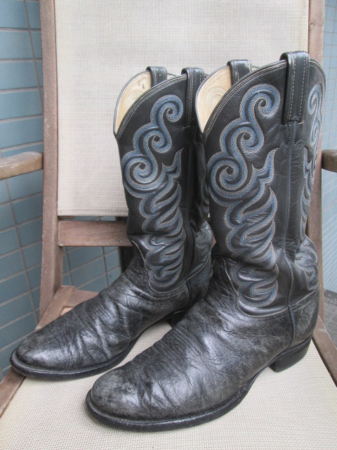 黒タグ 70's〜Tony Lama トニーラマ TEXASウエスタンブーツ USA製