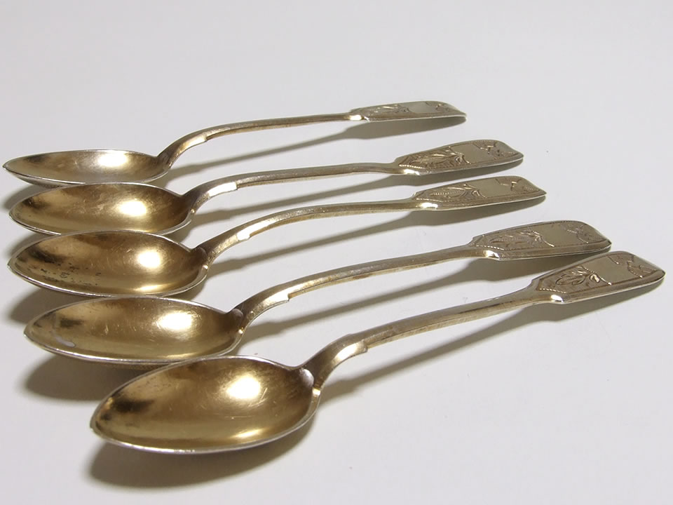 帝政ロシア アンティークシルバースプーン