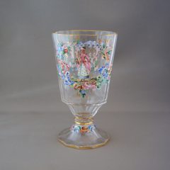 ロブマイヤー「エナメル彩ワイングラス」《アンティックかとう》