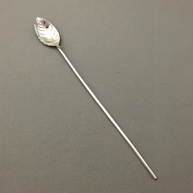 ティファニー「葉っぱのマドラースプーン 長さ21.5cm」《アンティック