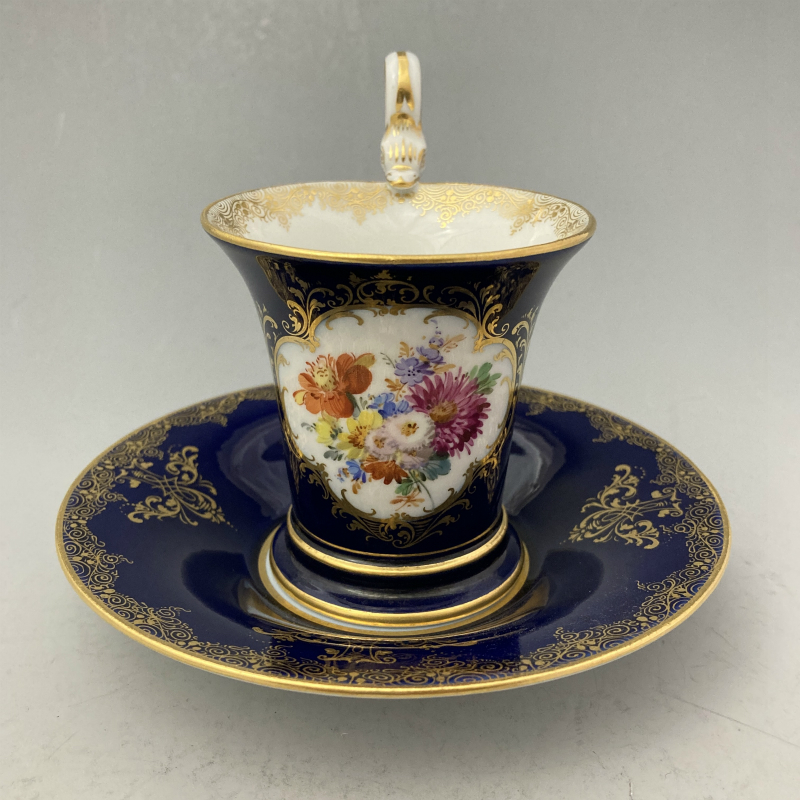 マイセン「花文様 カップ&ソーサー」《アンティックかとう》