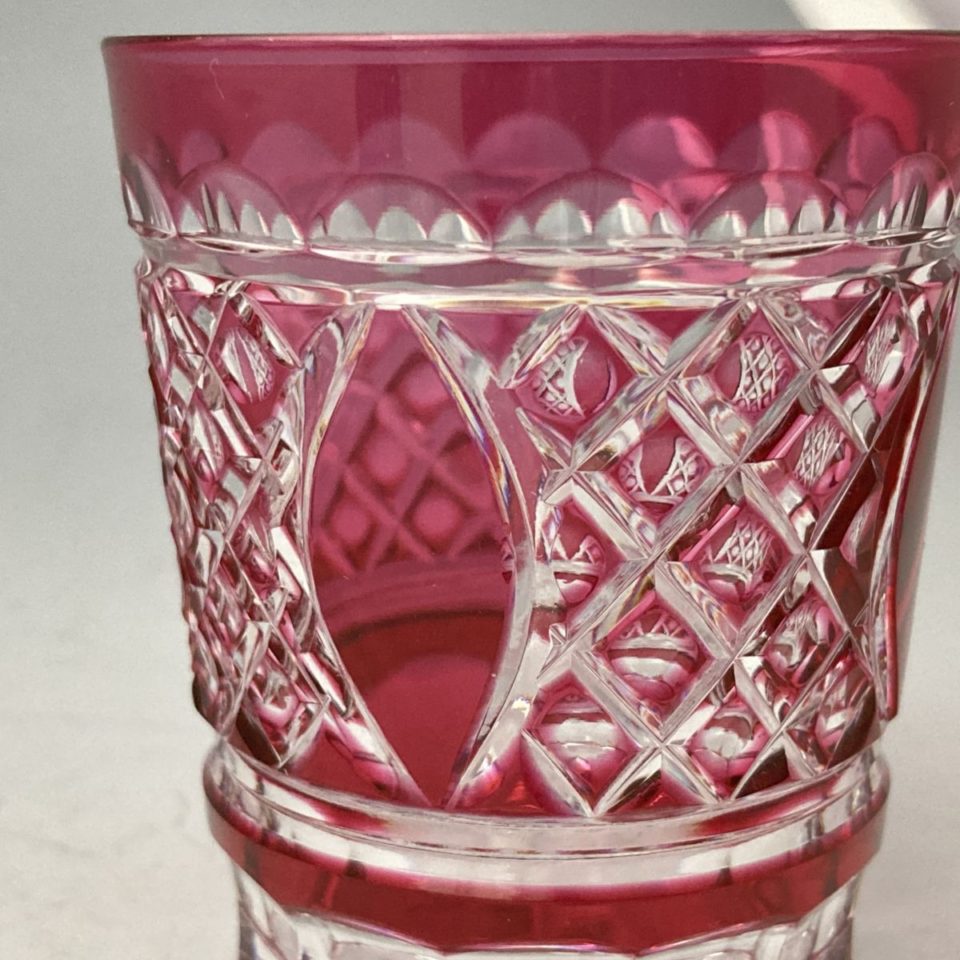 ヴァルサンランベール「切子硝子酒杯」《アンティックかとう》