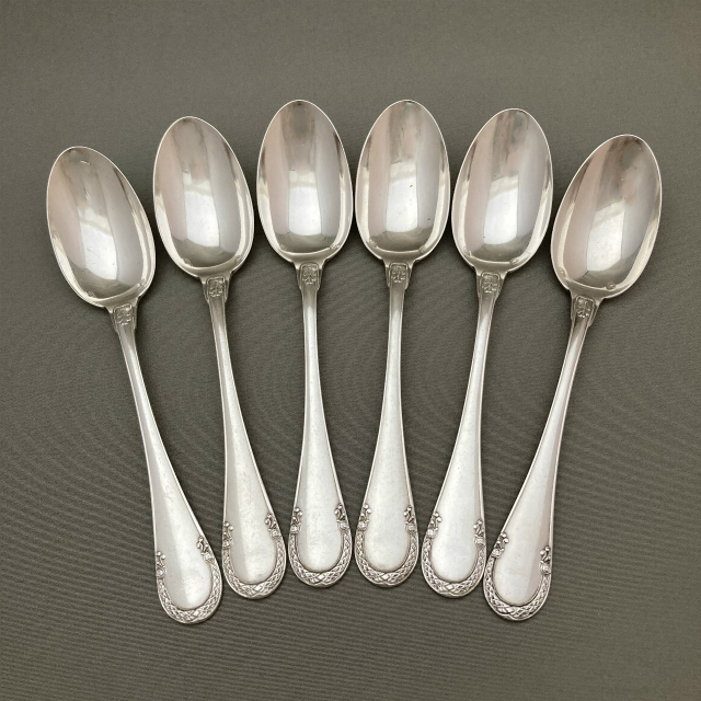 フランス「Emile Puiforcat スプーン 6本セット」《アンティックかとう》