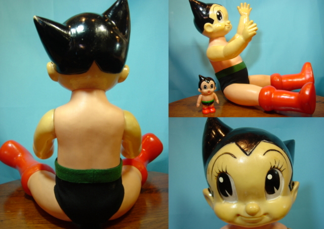 鉄腕アトム（顔・手ソフビ）人形 手塚治虫 当時物 【TO1074