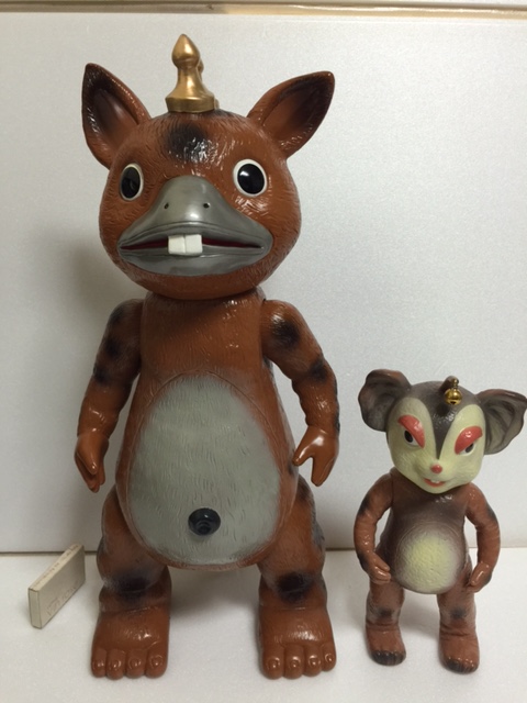 特大☆マルサン 快獣（怪獣） ブースカ ソフビ人形 40．7cm