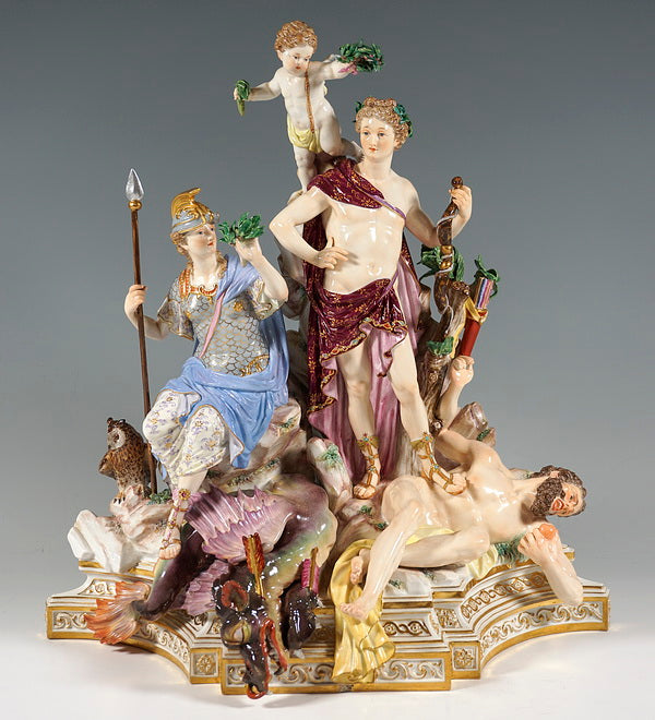 マイセン人形『フィギュリン』大型グループ作品 アポロの凱旋 ロシア