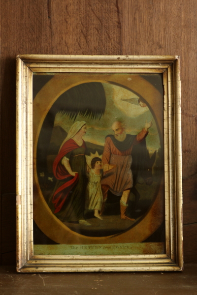 アンティーククリストリウム crystolium reverce glass printing