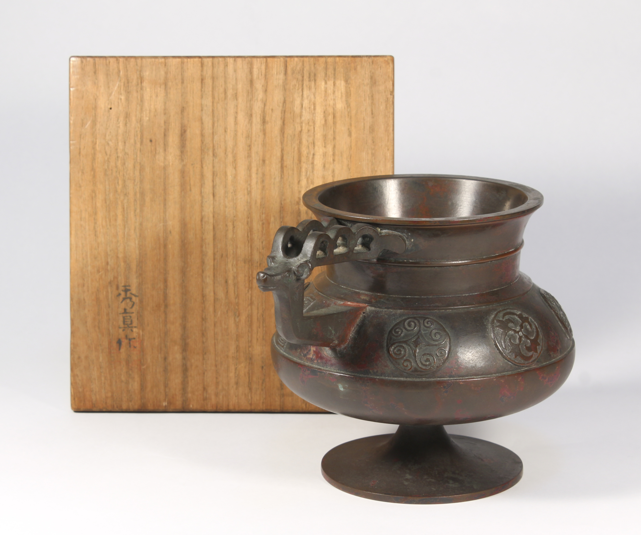 香取秀真作 鹿香炉 - 古好屋