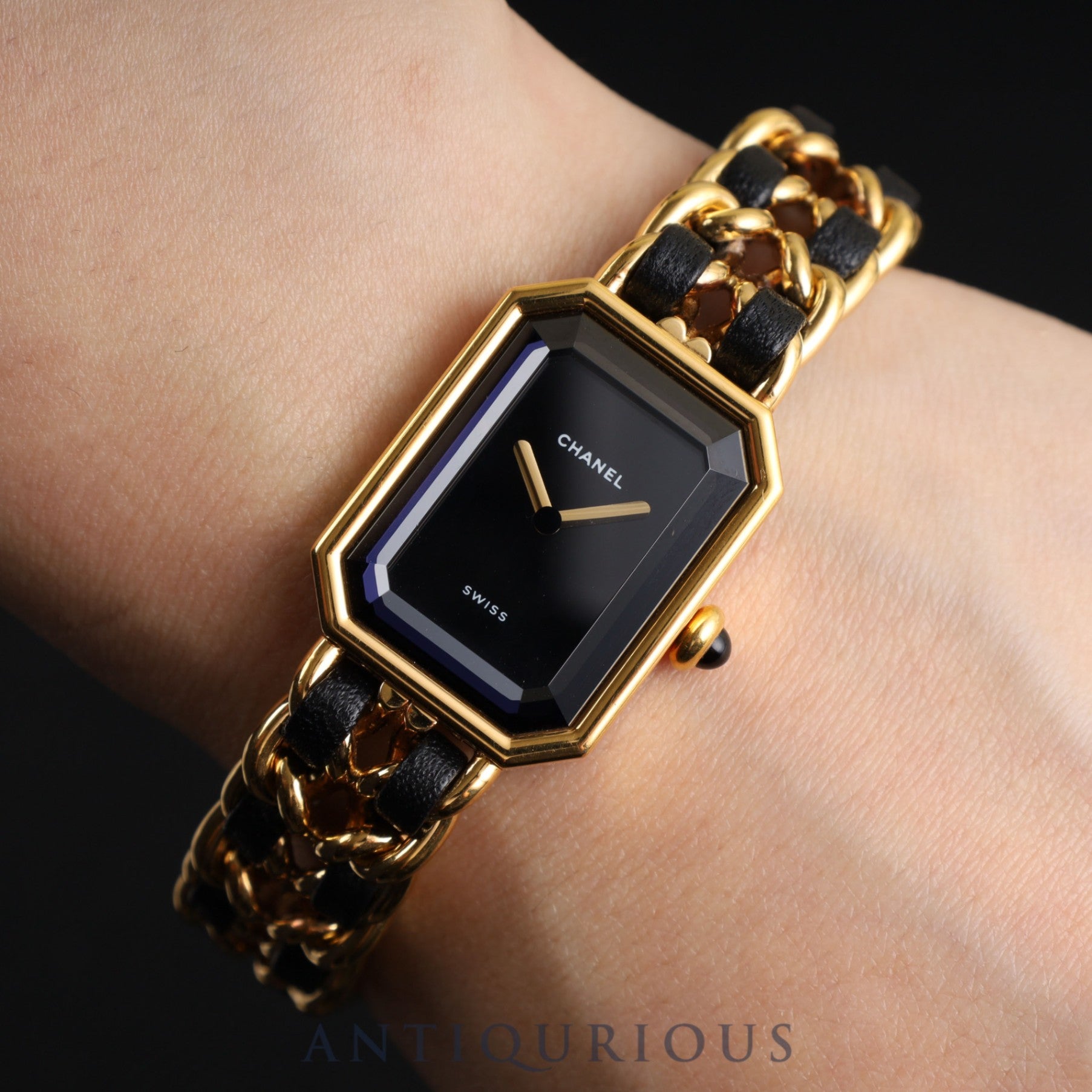 シャネル プルミエール L H0001 クォーツ Cal.976.001 GP GP/革