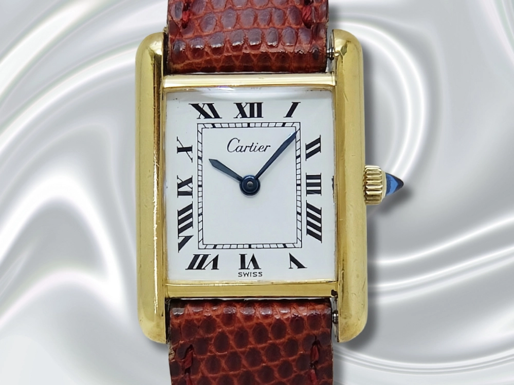 HB-0143| カルティエ プレマストタンク SM Ref.1 Cal.78-1 金張り