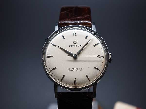 JA-2036| シチズン 新本中三針 S中三針 15石 手巻き 1950s