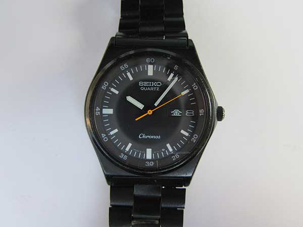 JA-2186| セイコー クロノス クオーツ ミリタリー風 8123-6140 ダブル