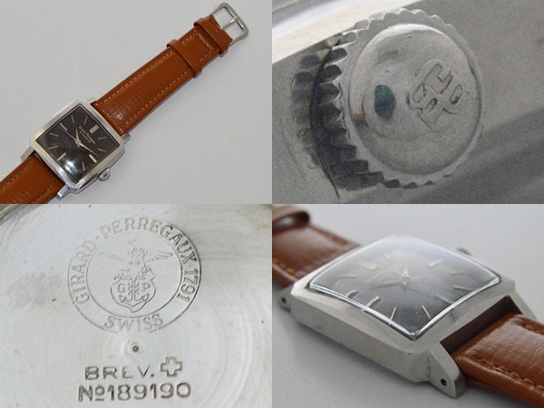 ジラール・ペルゴ GP SQUARE GYROMATIC 角型 ジャイロマチック