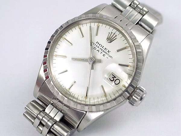 ロレックス オイスターパーペチュアル デイト Ref.6517 ホワイト文字盤