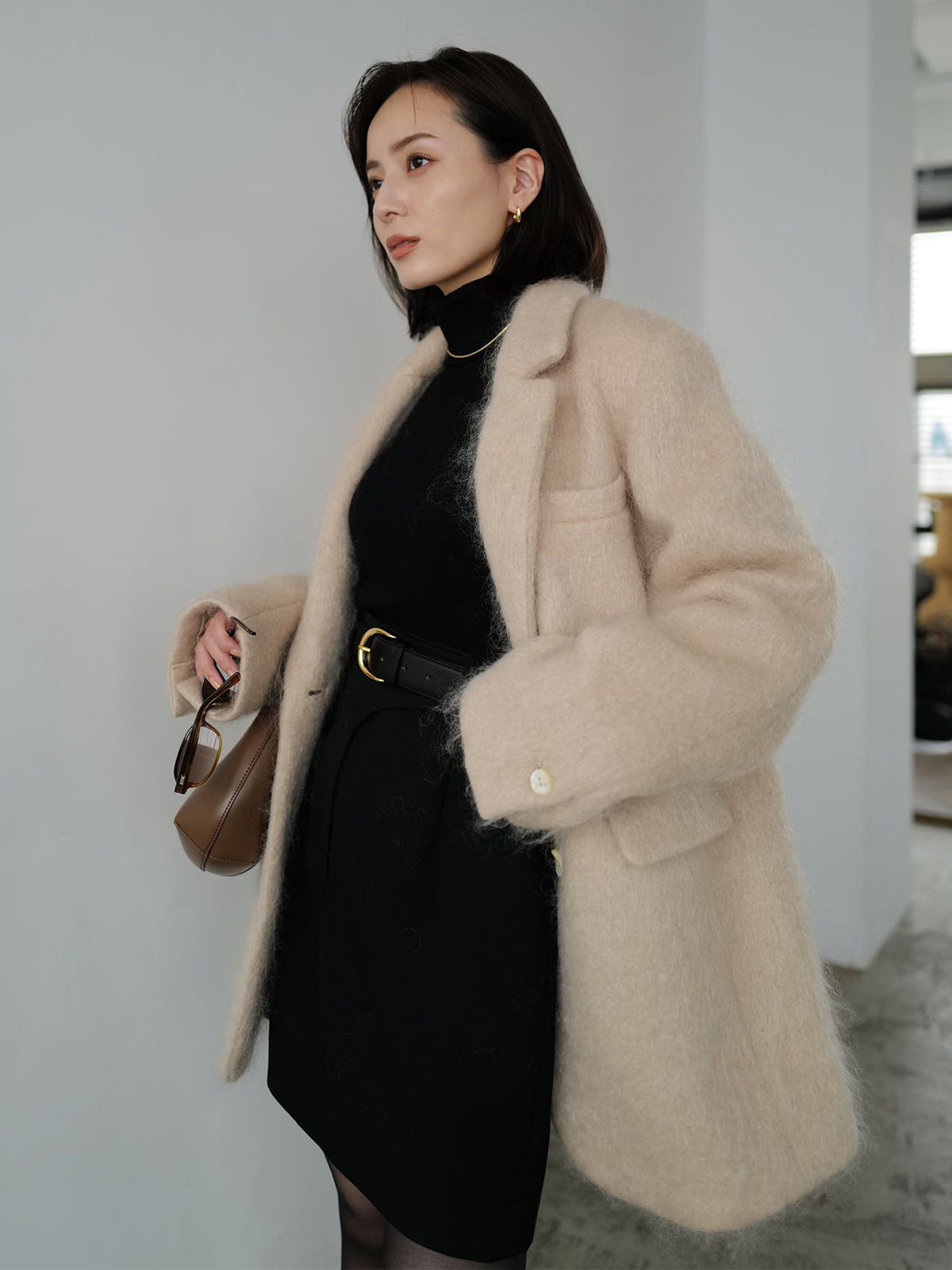 モヘアシャギーテーラードジャケット