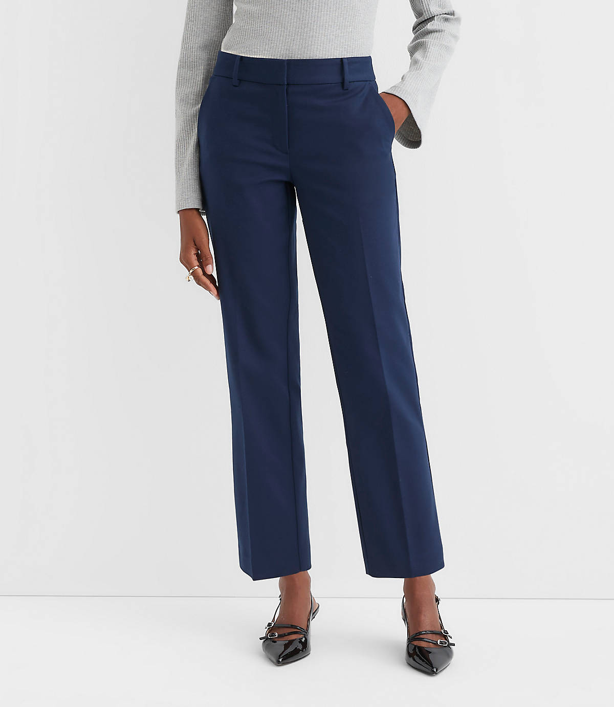 Riviera Slim Pants in Doubleweave