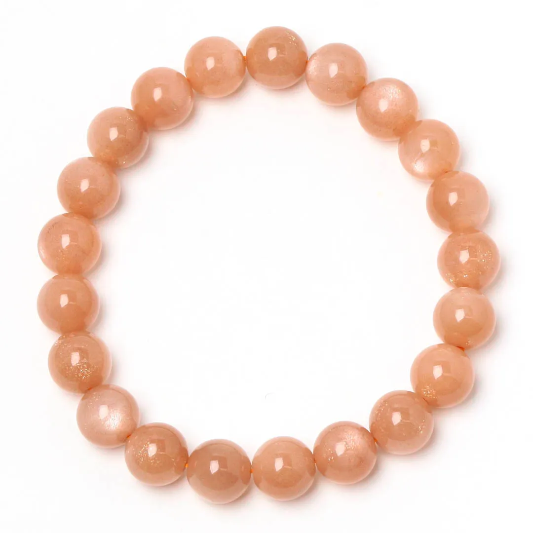 2つの輝きを楽しめるオレンジムーンストーン - 石の音ブログ