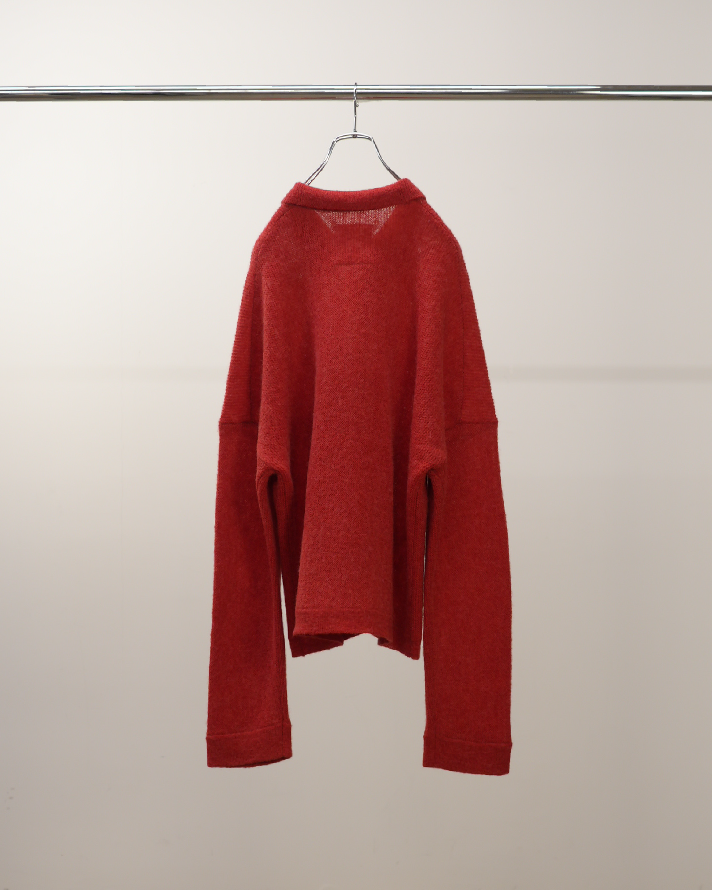 KIMONO KNIT SHIRT(RED) – ANCELLM