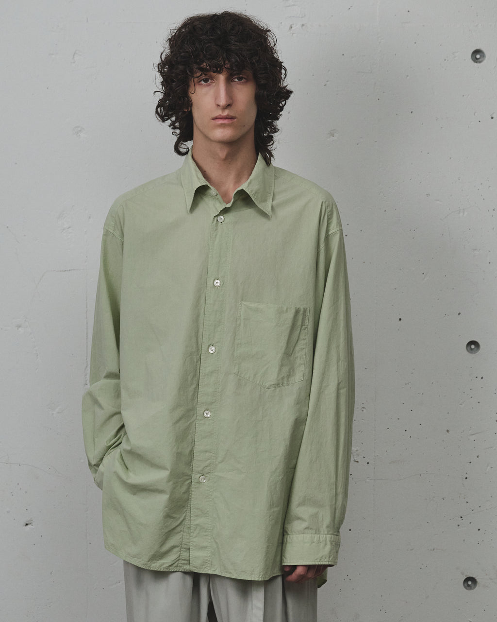 SHRINK OVER SHIRT(GRAYMINT) – ANCELLM