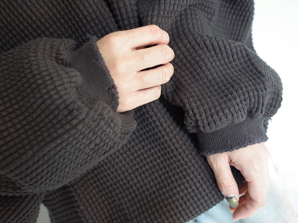 DAMAGE HEAVY WAFFLE OVERSIZED LS – ANCELLM