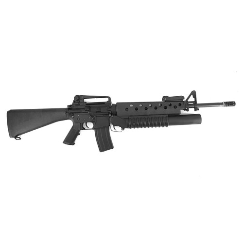 E&C Airsoft M16A4 Airsoft AEG Rifle w/ M203 40mm Airsoft Grenade