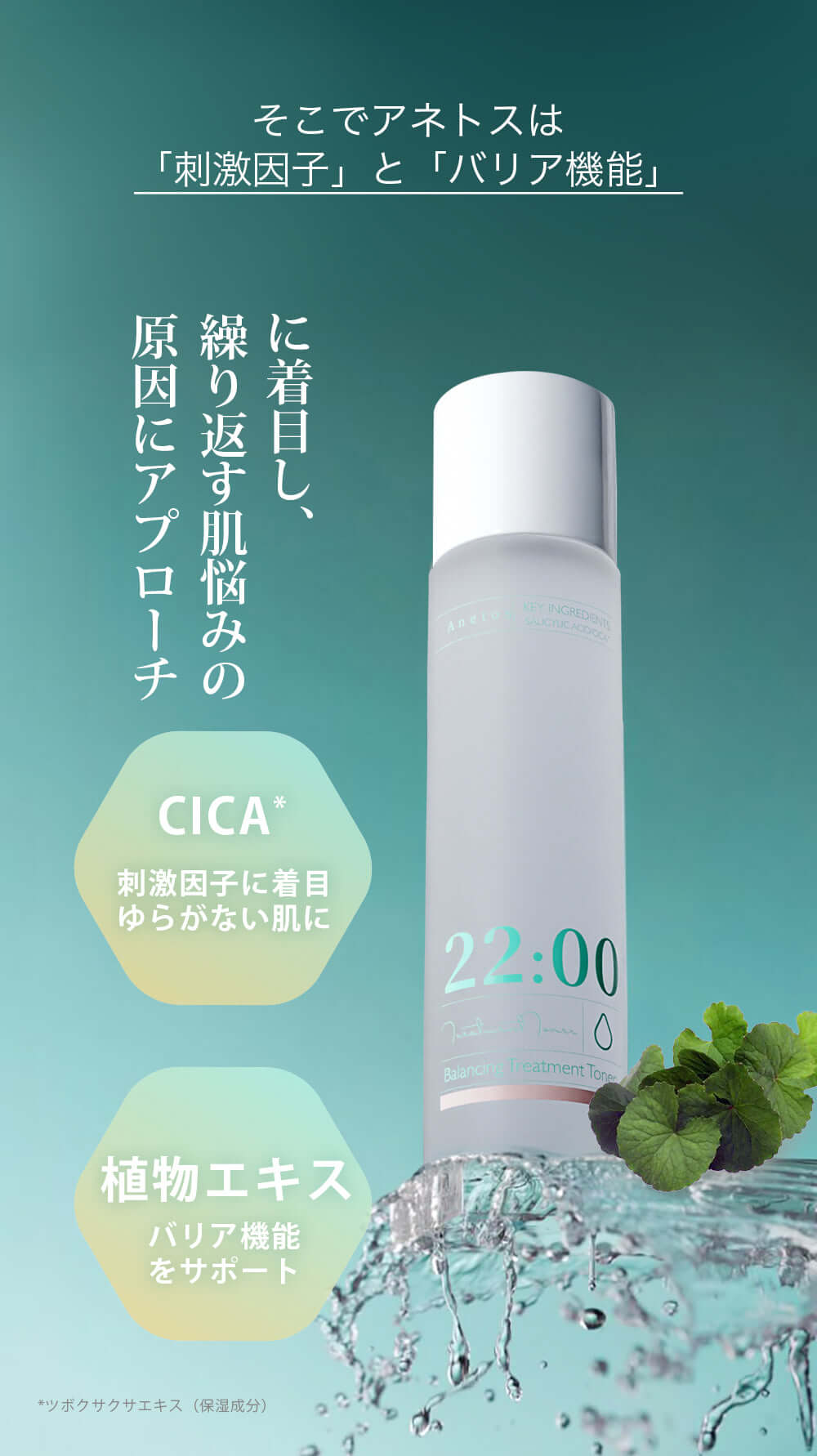 アネトス 5点セット 22:00 アネトス 5点セット（トナー＋セラム＋