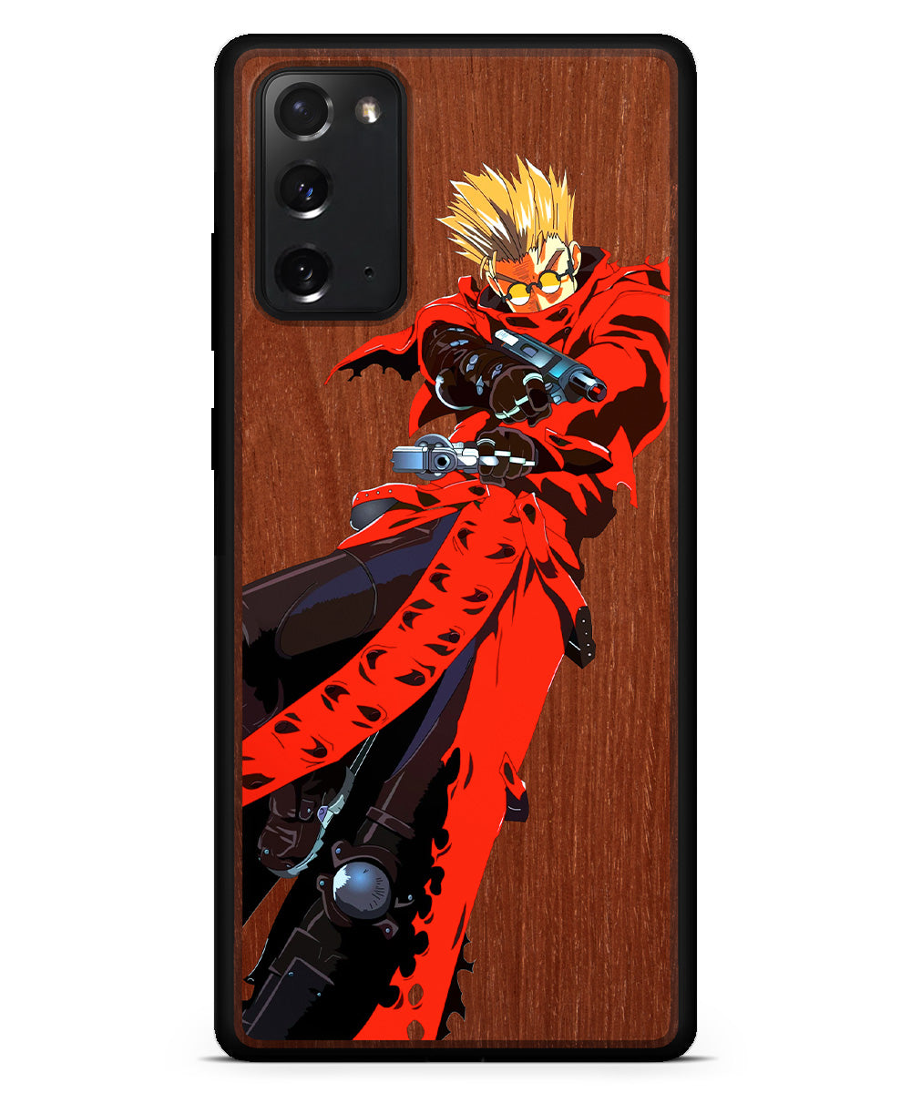Vash - Real Wood & Ink Phone Case - Trigun Anime Case
