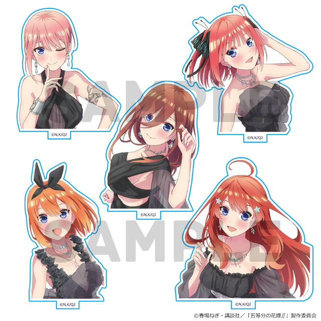 五等分の花嫁」ドレス姿の5つ子に注目♪アクリルスタンド、アクリル