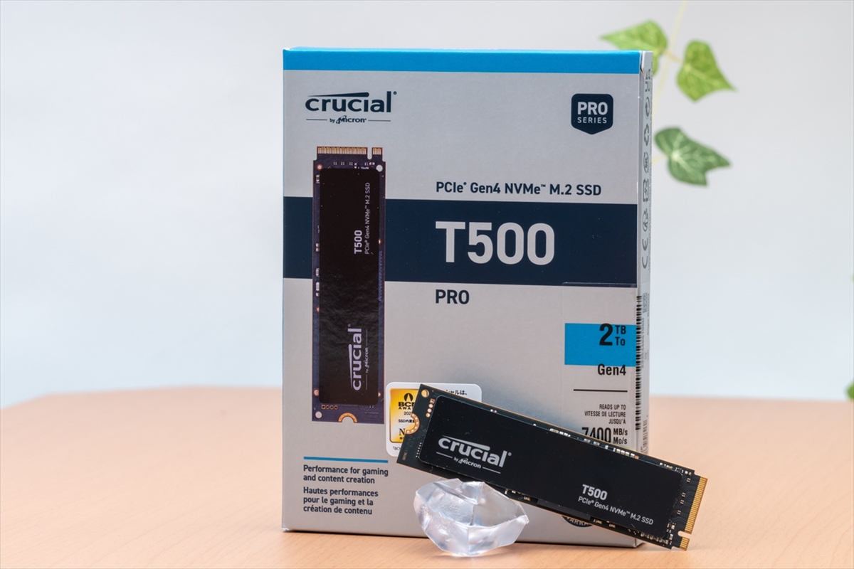 ASCII.jp：PCIe 4.0対応SSDでは理論上最速クラス！Crucial T500をPC