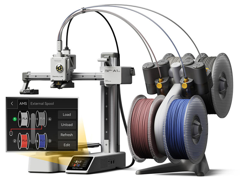 初心者でも利用しやすい多色造形3Dプリンター「Bambu Lab A1 mini