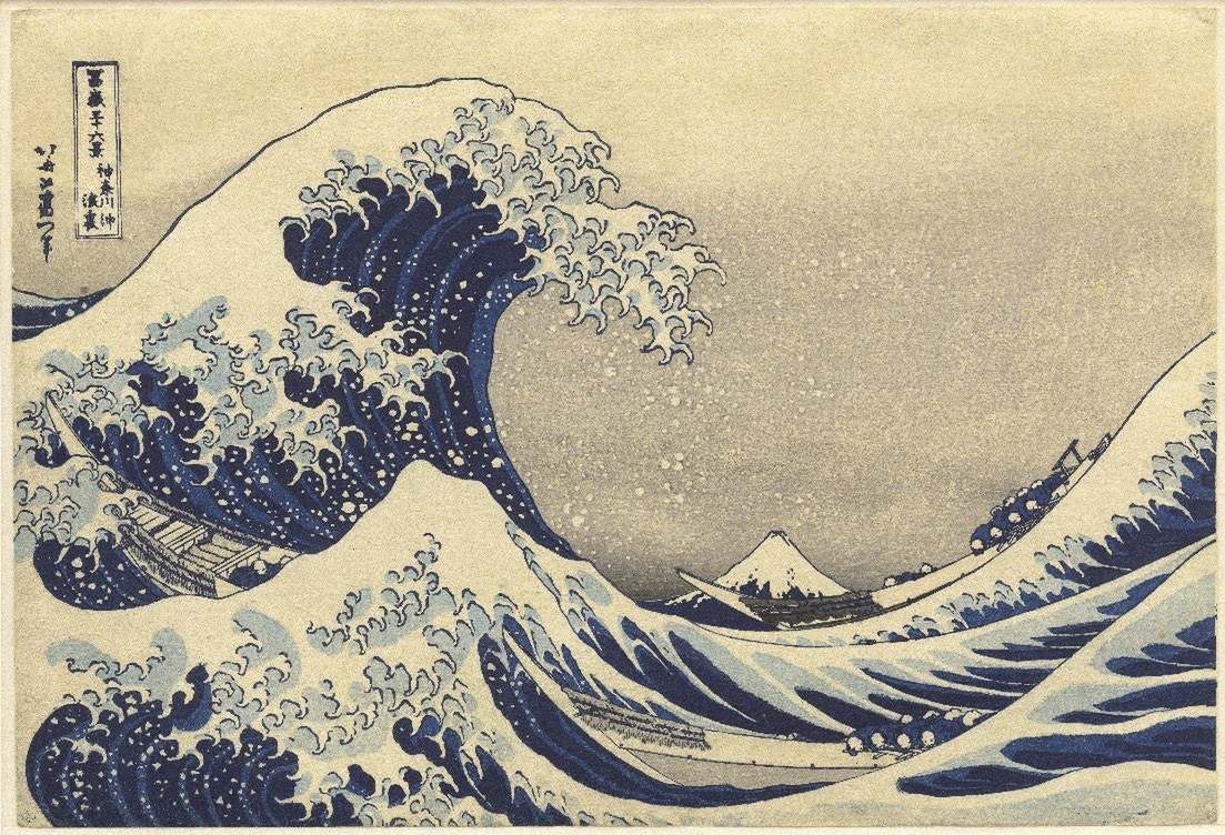 謎解き！ヒミツの至宝さん 北斎・驚異の波の絵」、8Kの超高精細映像で