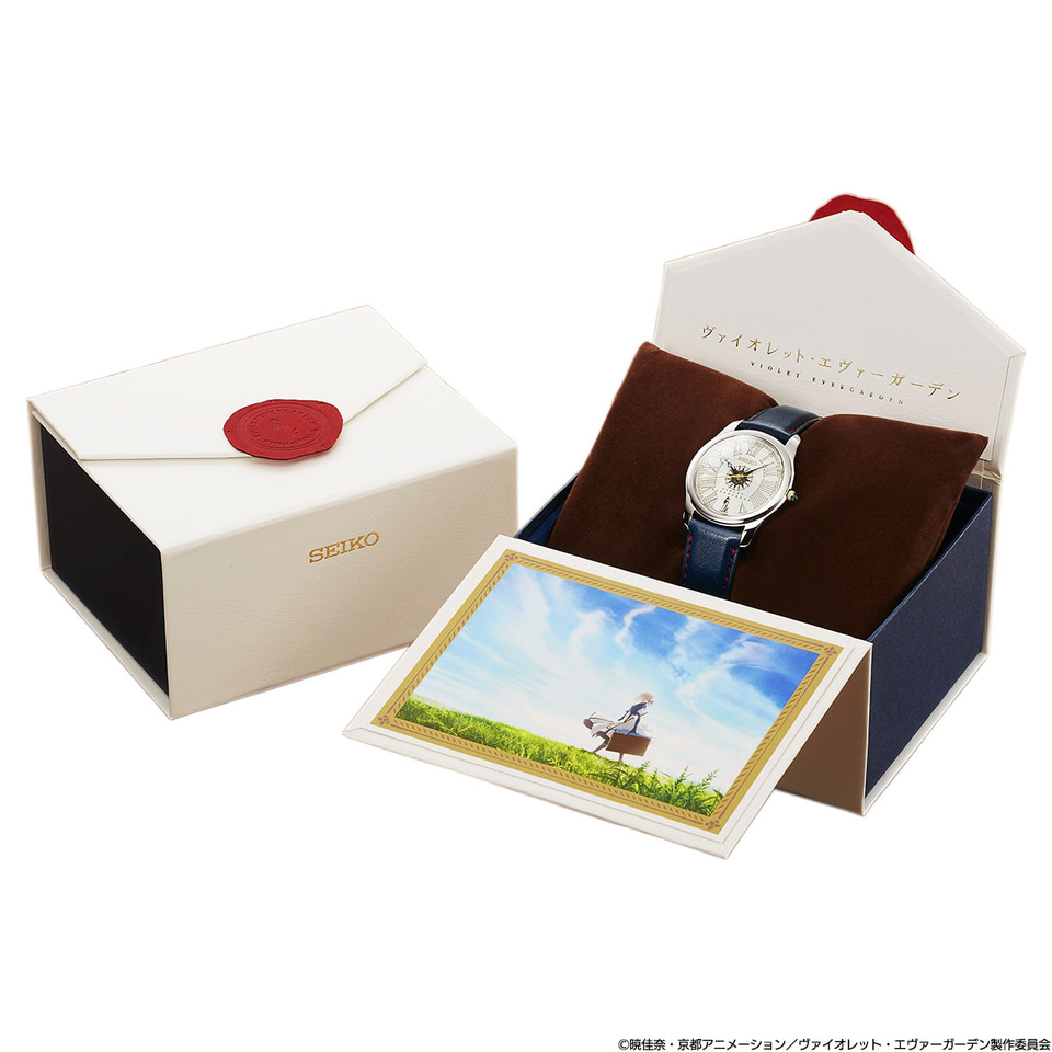 セイコー×ヴァイオレット・エヴァーガーデンのコラボ腕時計。特製